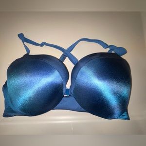 Royal blue Victoria’s Secret underwire racer back bra